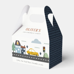 Cute Kids Urban Vehicle Cars Road Any Age Birthday Favour Box