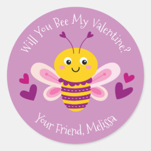 Cute Kids Valentines Day Sticker
