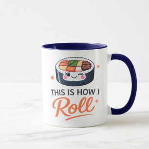 Cute Kimbap Korean Food Lover Rice Roll  Mug