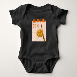 cute kimchi baby bodysuit