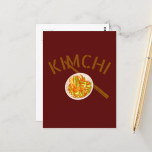 cute kimchi  postcard
