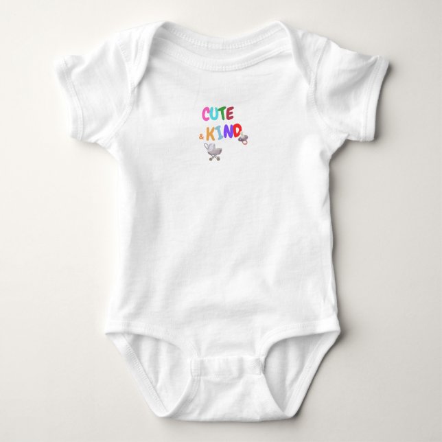 Cute & kind  baby bodysuit (Front)