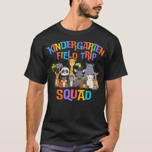 Cute Kindergarten Field Day Trip Squad 2024 Funny T-Shirt