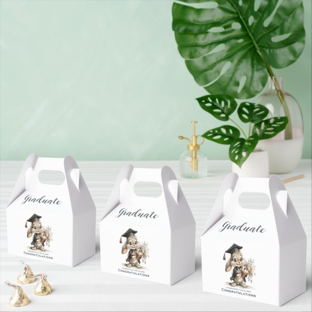  Cute Kindergarten Graduation Bunny Design Favour Box (Multiple)