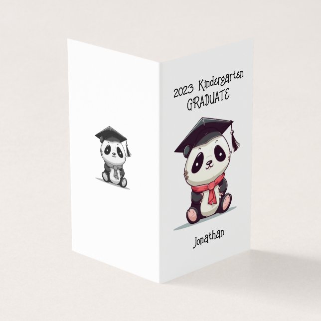 Cute Kindergarten Graduation Panda (Outside)