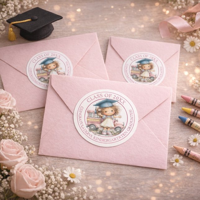 Cute Kindergarten Graduation Sticker Design (Creator Uploaded)