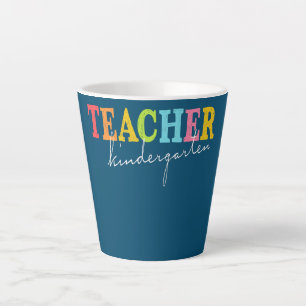 Cute Kindergarten Teacher Back To School Teacher Latte Mug