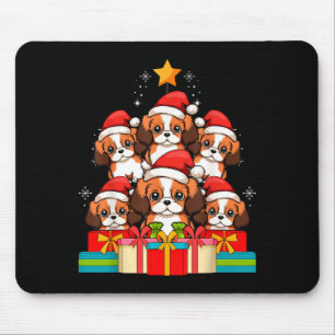 Cute King Charles Cavalier Le Dog Christmas Tree X Mouse Mat