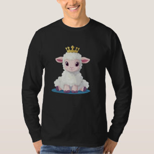 Cute Kingdom Lamb with Crown Costume T-Shirt