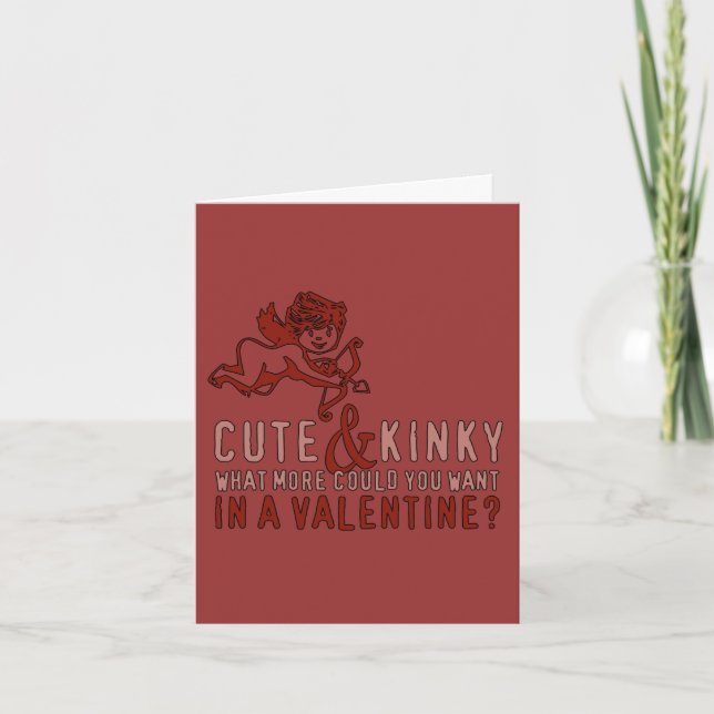 Cute & Kinky Valentine Holiday Card (Front)