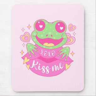 Cute Kiss Me Frog - Xoxo Mouse Mat