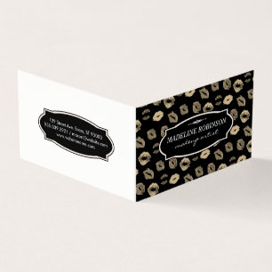 Cute Kiss Pattern Business Card