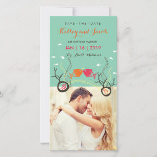 Cute Kissing Fishes And Corals Underwater Photo Save The Date