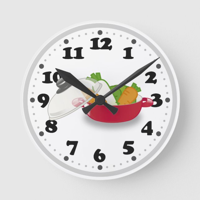 Cute Kitchen | Best Gifts Round Clock (Front)