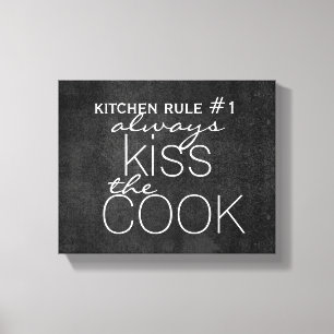 cute kitchen quote wrapped canvas wall art