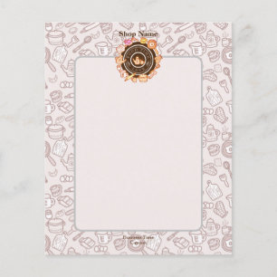 Cute Kitchenware Menu Brown