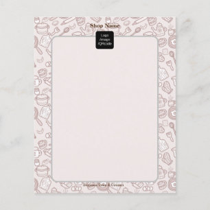 Cute Kitchenware Menu Brown