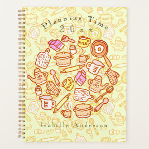 Cute Kitchenware Yellow Planner