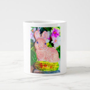 Cute Kitschy Bunny Rabbit   Large Coffee Mug