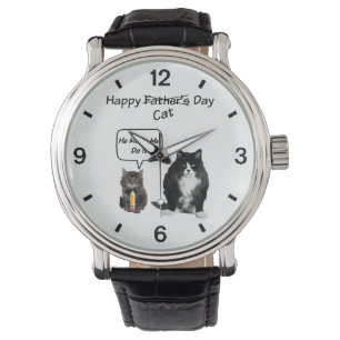 Cute Kitten and Grumpy Cat Father's Day Watch