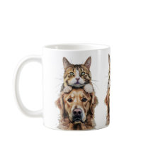Cute Kitten and Labrador Best Friends Mug