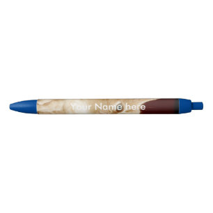 Cute kitten blue ink pen
