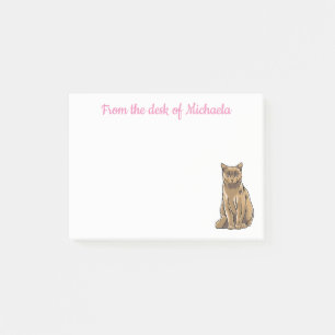 Cute Kitten Brown Kitty Cat Post-it Notes