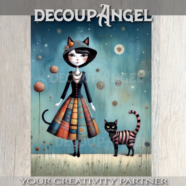 Cute Kitten Buddies - Decoupage - Tissue Paper (Creator Uploaded)