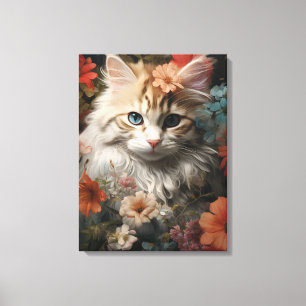 Cute kitten canvas print