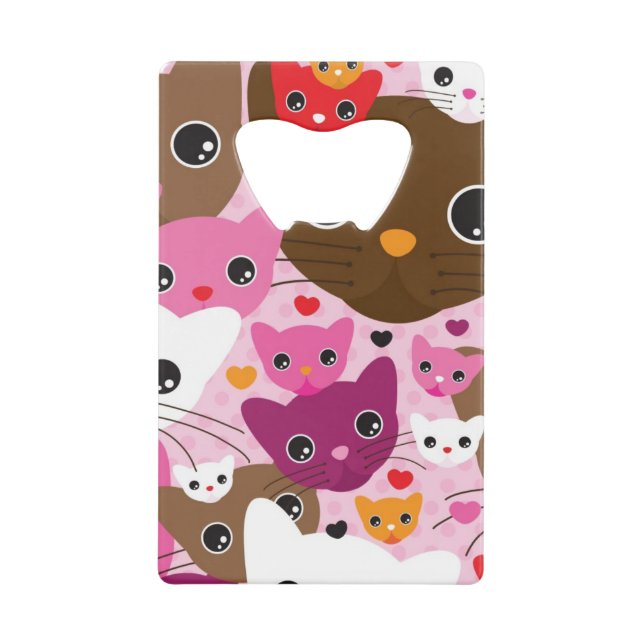 cute kitten cat background pattern (Front)