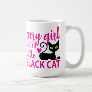 Cute Kitten Cat Mum Kitty Halloween Black Cat Coff Coffee Mug