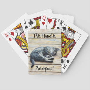 Cute Kitten Cat Pun Funny Playing Cards