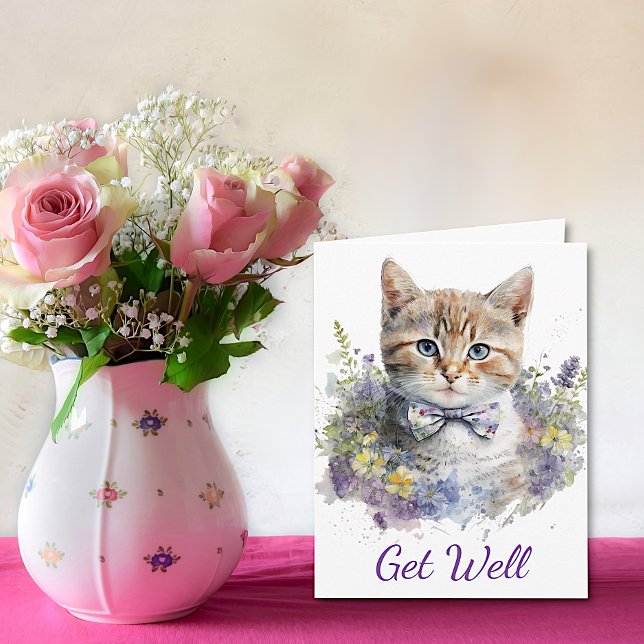 Cute Kitten Children Get Well Card (Creator Uploaded)