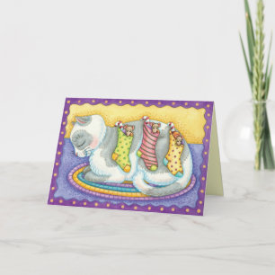 Cute Kitten Christmas Card