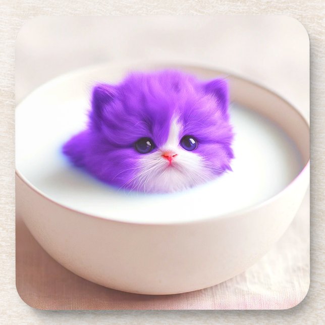 Cute Kitten Coaster (Front)