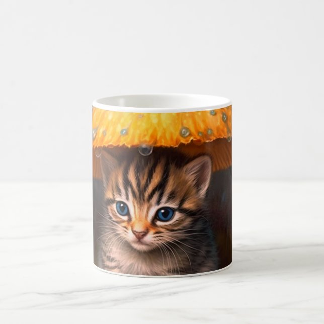 Cute Kitten Coffee Mug (Center)