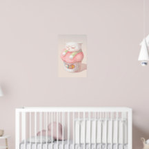Cute Kitten Cupcake Poster