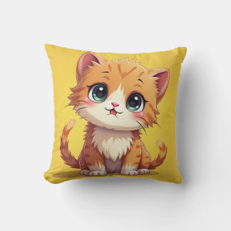 cute kitten cushion