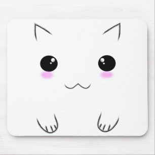Cute Kitten Face Mouse Mat