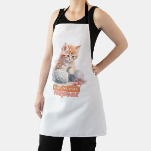 Cute Kitten Gifts for Animal Lovers Apron