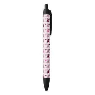 Cute kitten girls pattern black ink pen