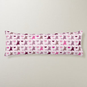 Cute kitten girls pattern body cushion