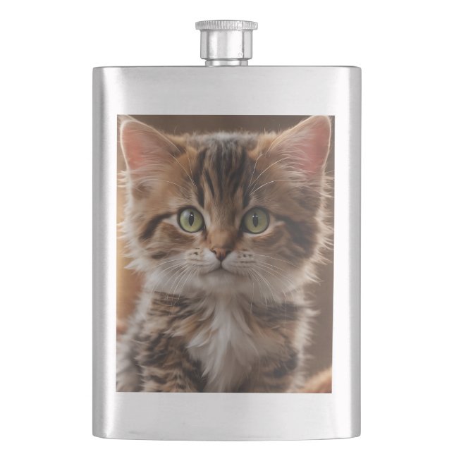 Cute Kitten  Hip Flask (Front)
