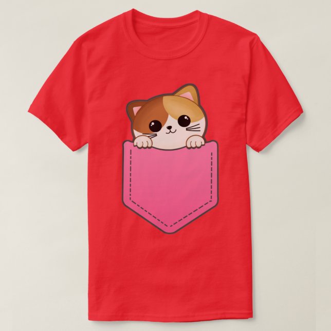 Cute kitten in a Pocket T-Shirt (Design Front)