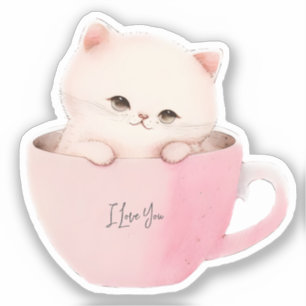 Cute Kitten in a Teacup