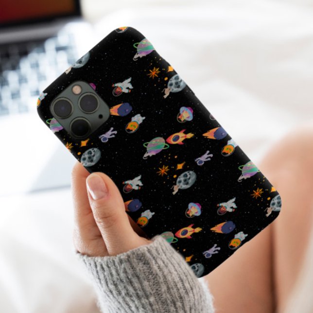 Cute kitten in galaxy Stars Stylish Aesthetic Case-Mate iPhone Case (Creator Uploaded)