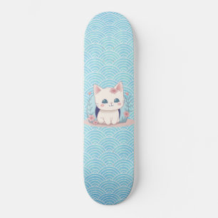 Cute Kitten Kawaii Skateboard