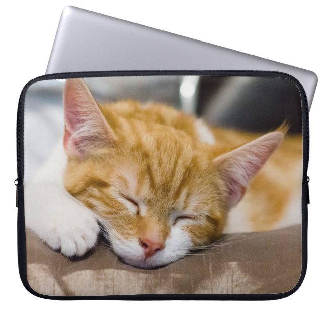 Cute Kitten Laptop Sleeve (Front)