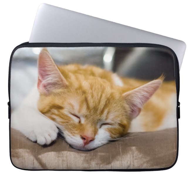 Cute Kitten Laptop Sleeve (Front)
