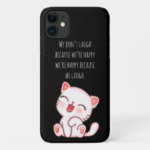 Cute Kitten Laughing iPhone 11 Case